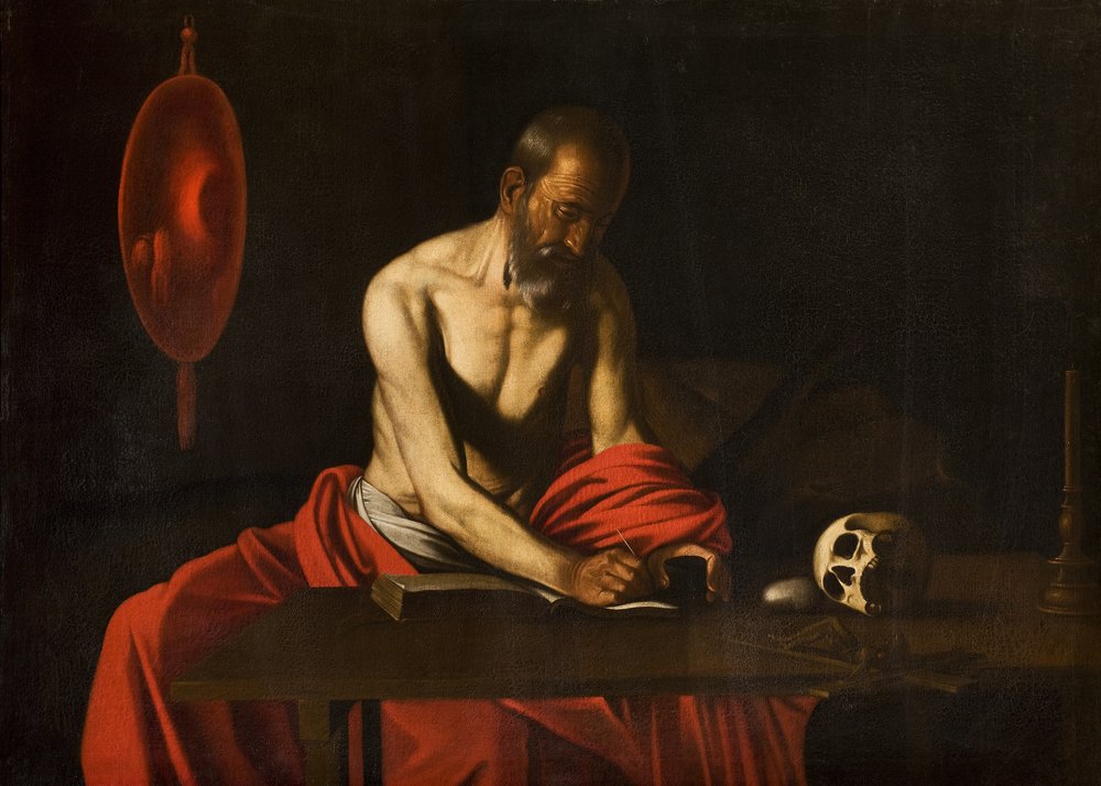 **「聖ジェローム（聖ヒエロニムス）」のメダイ** Michelangelo Caravaggio -